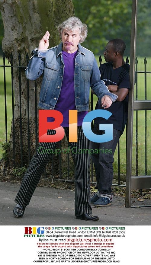 Billy Connolly Promotes New Lotto Look