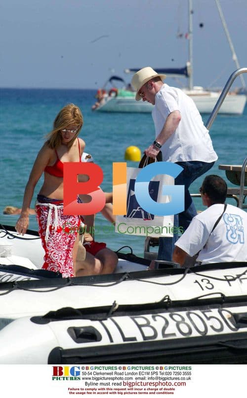 Ronan Keating and wife relax on boat in France