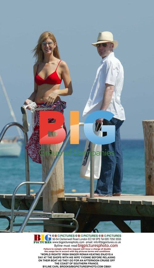 Ronan Keating and Wife Go Boating in France