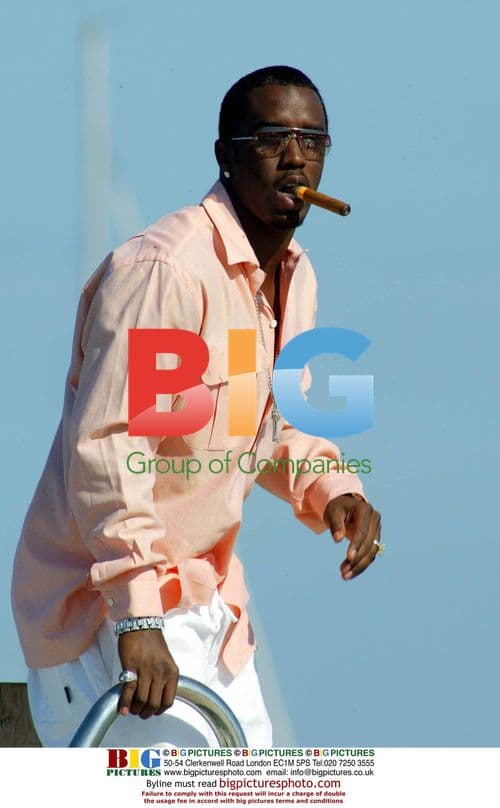 Puff Daddy and Girlfriend at St Tropez Beach Club