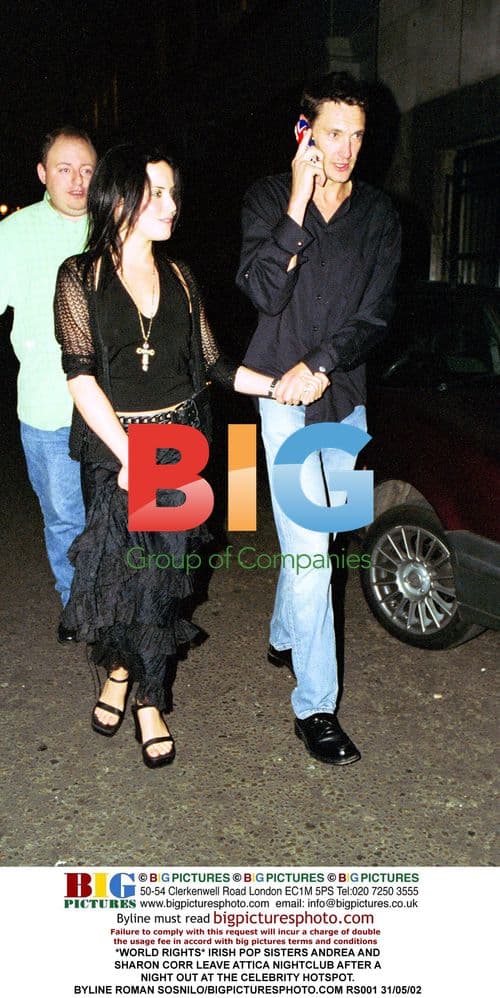 IRISH POP SISTERS ANDREA AND SHARON CORR LEAVE ATTICA NIGHTCLUB