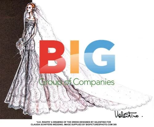 Valentino Dress Designed for Claudia Schiffers Wedding