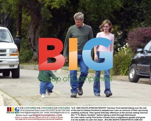 Harrison Ford and Calista Flockhart with son Liam