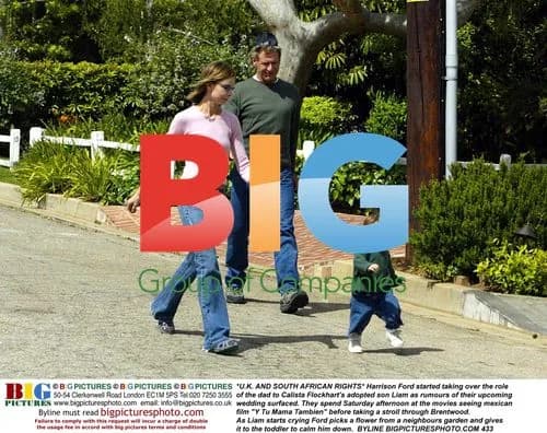 Harrison Ford and Calista Flockhart spend Saturday with son