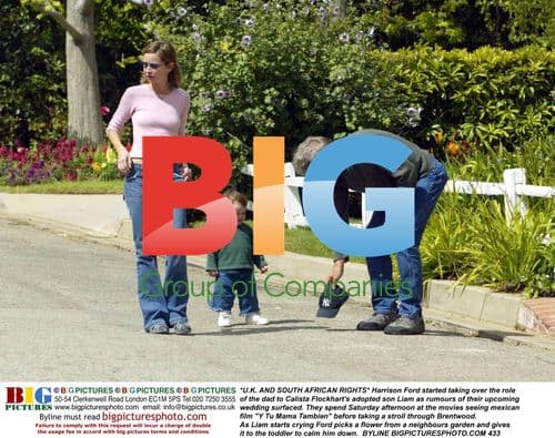 Harrison Ford Comforts Calista Flockhart's Son