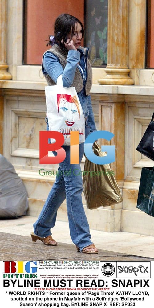 Kathy Lloyd spotted shopping in Mayfair