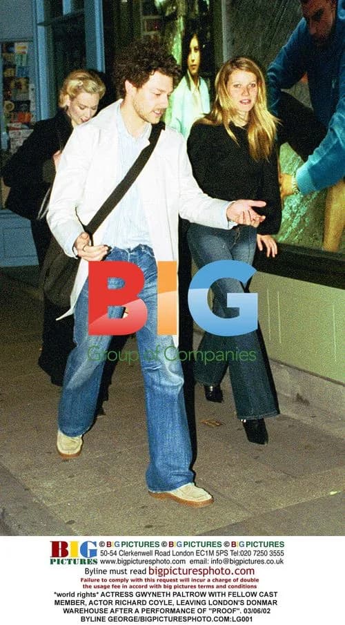 Gwyneth Paltrow and Richard Coyle leaving Donmar Warehouse