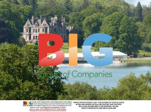 Paul McCartney and Heather Mills at Castle Leslie