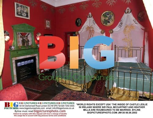 Sir Paul McCartney and Heather Mills at Castle Leslie