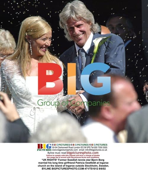 Bjorn Borg Marries Patricia Oestfeldt in Sweden