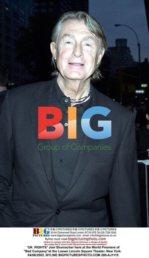 Joel Shumacher at 'Bad Company' premiere