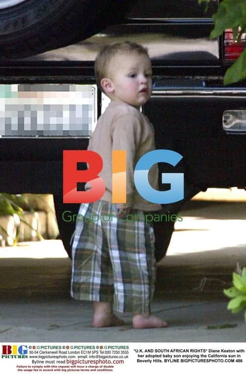 Diane Keaton with adopted son in Beverly Hills