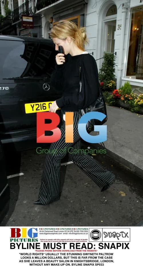 Gwyneth Paltrow Leaves London Beauty Salon