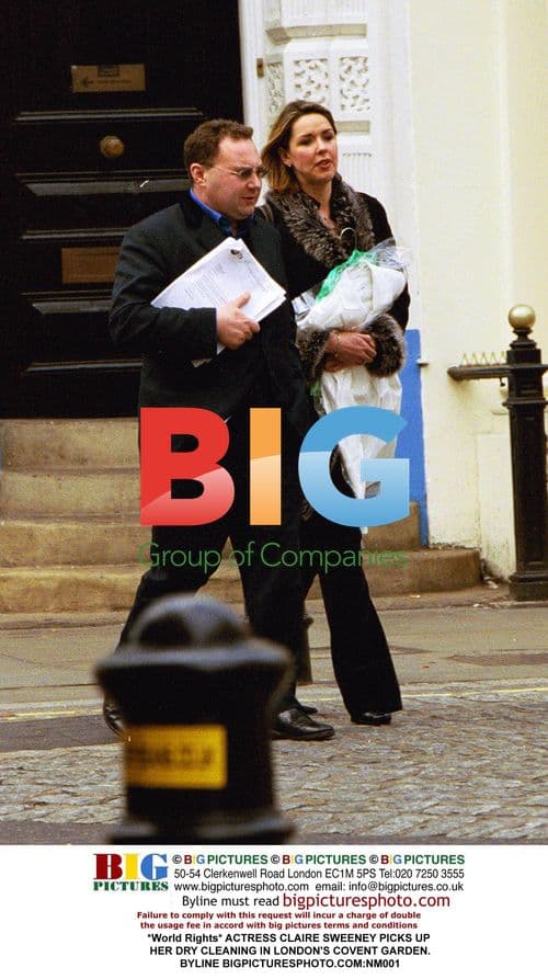 Claire Sweeney Picks Up Dry Cleaning