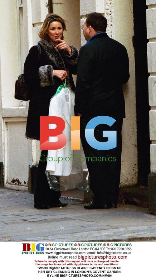 Claire Sweeney Picks Up Dry Cleaning