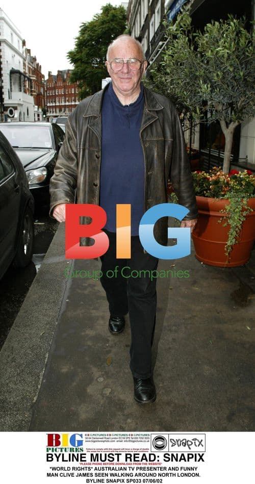 TV Presenter Clive James Walks in North London