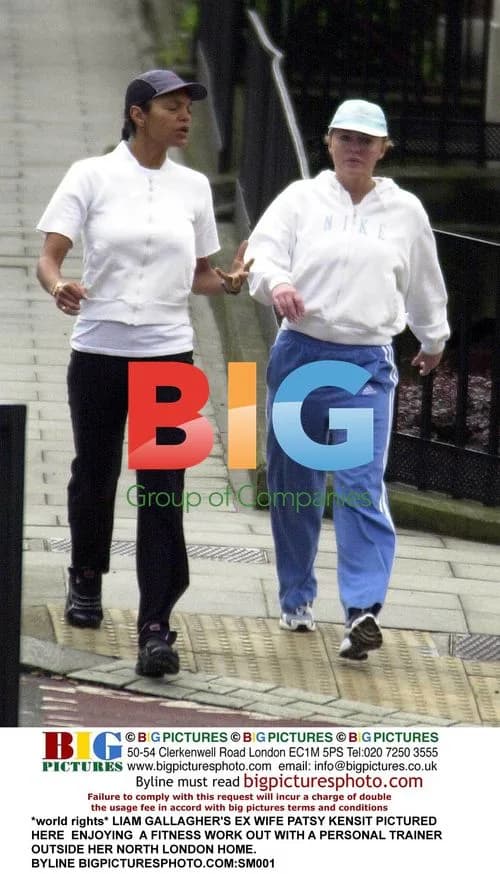 Patsy Kensit Spotted Exercising with Trainer