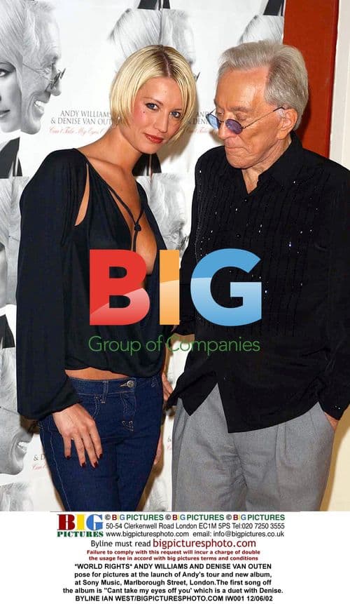Andy Williams and Denise Van Outen