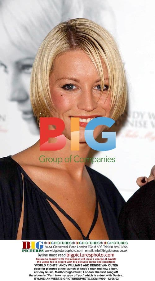 Andy Williams and Denise Van Outen at album launch