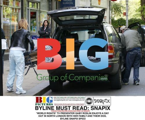 TV Presenter Gaby Roslin Enjoys Family Day Out