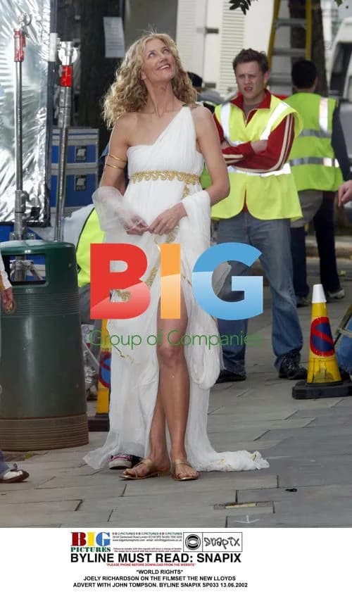 Joely Richardson on Lloyds advert set