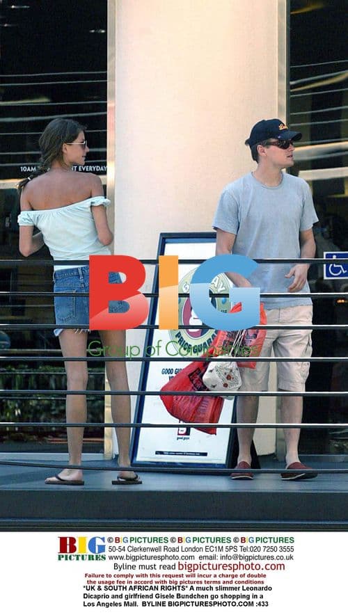 Leonardo Dicaprio and Gisele Bundchen go shopping
