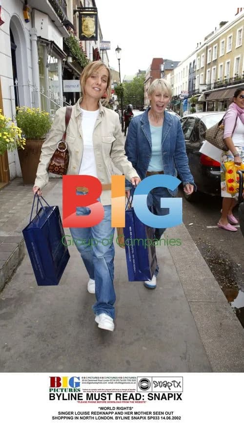 Singer Louise Redknapp and mother shopping