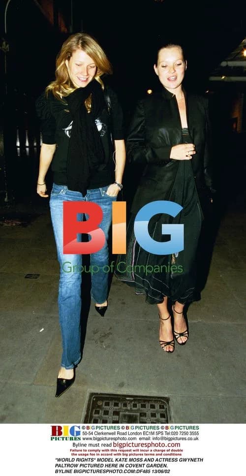 Kate Moss and Gwyneth Paltrow in Covent Garden