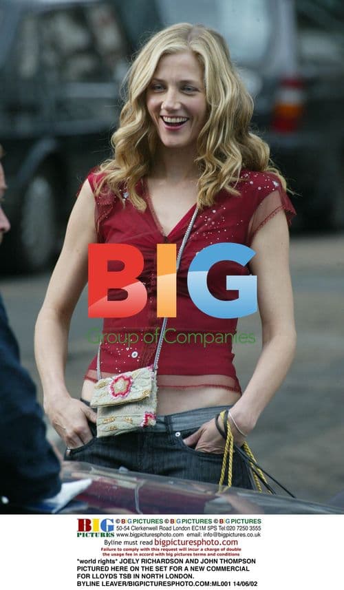 Joely Richardson and John Thompson on Lloyds TSB Commercial Set