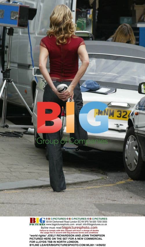 Joely Richardson and John Thompson on Lloyd's TSB commercial set