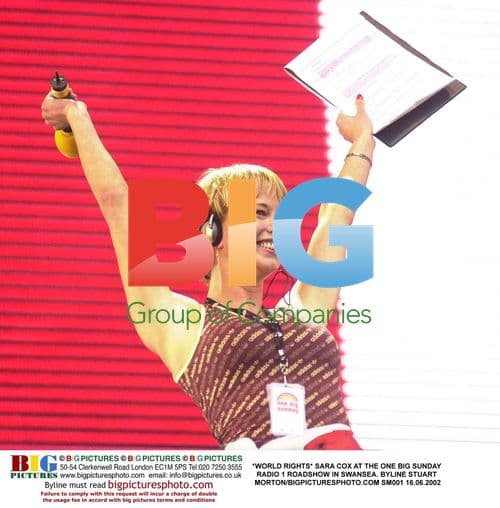 Sara Cox at Radio 1 Roadshow in Swansea