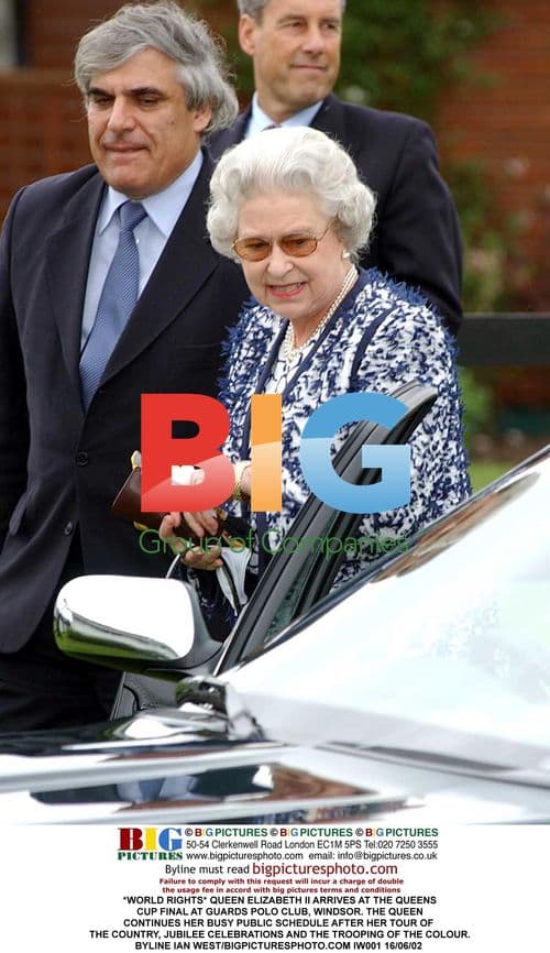 Queen Elizabeth II Arrives at Queen's Cup Final