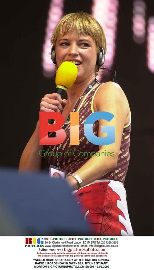 Sara Cox at Radio 1 Roadshow in Swansea