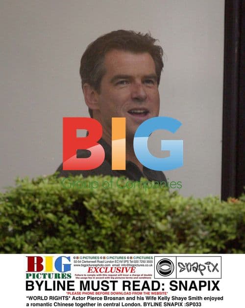 Pierce Brosnan and Wife Kelly Shaye Smith Dine in London