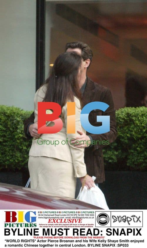 Pierce Brosnan and Kelly Shaye Smith Dine in London