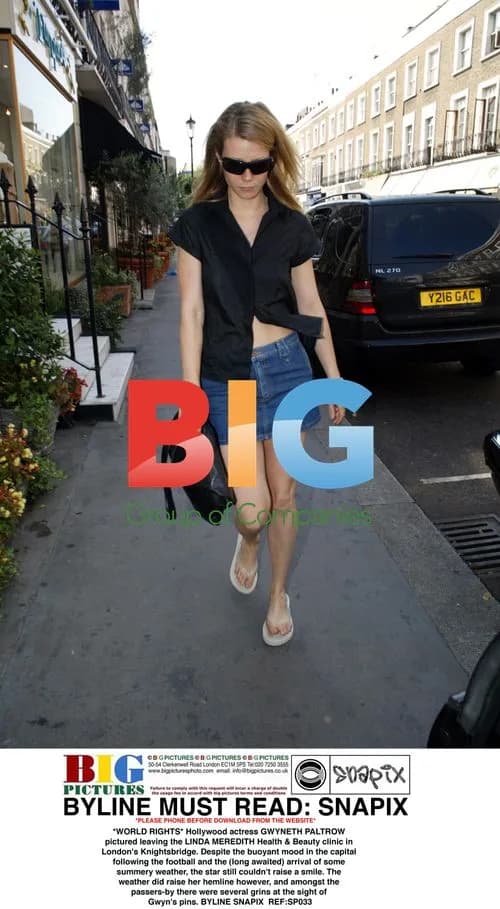 Gwyneth Paltrow Leaves Clinic in London