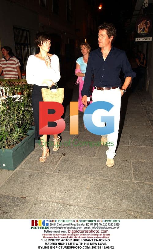 Hugh Grant enjoys Madrid night life