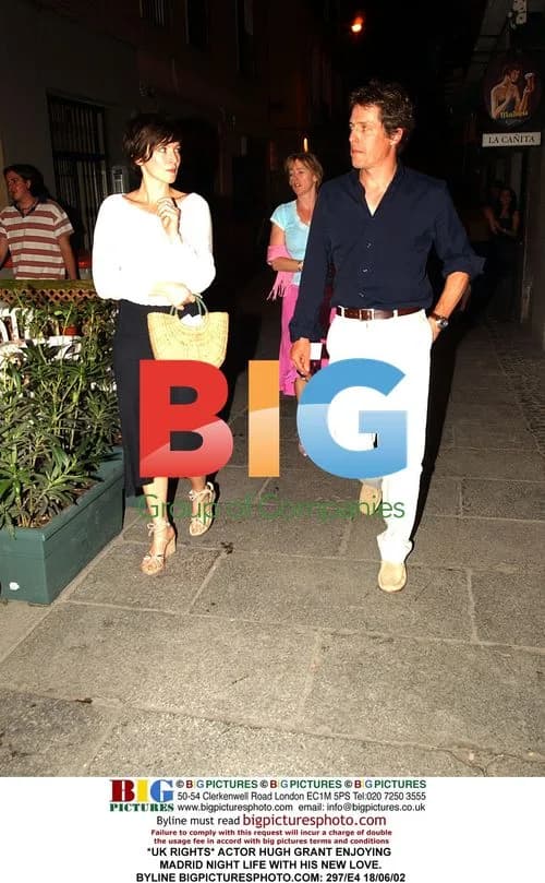 Hugh Grant enjoys Madrid night life