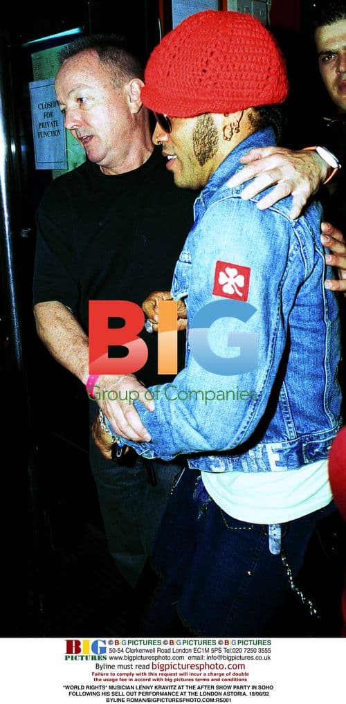 Lenny Kravitz at London Aftershow