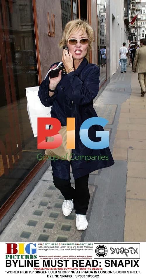 Singer Lulu shopping at Prada in London