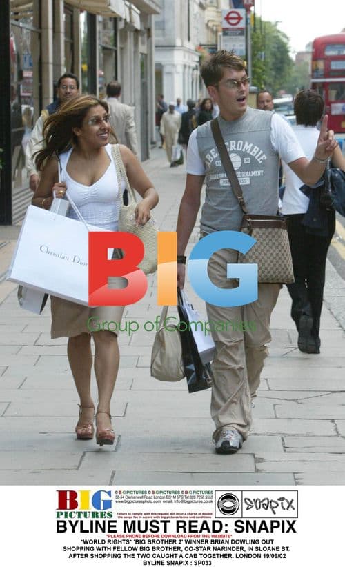 Big Brother 2 winner Brian Dowling out shopping with co-star