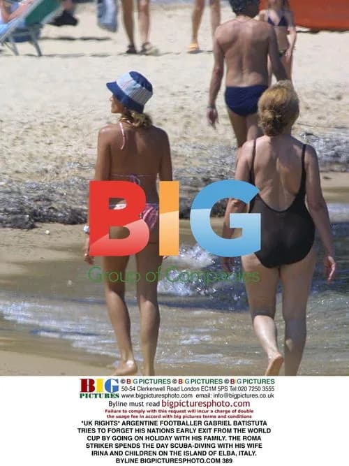 Gabriel Batistuta on Holiday in Elba