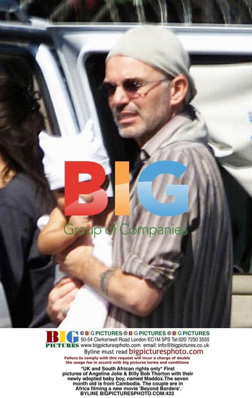 Angelina Jolie & Billy Bob Thorton with Adopted Son Maddox