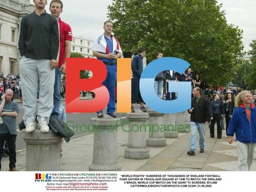 England Fans Gather in Trafalgar Square for World Cup Match