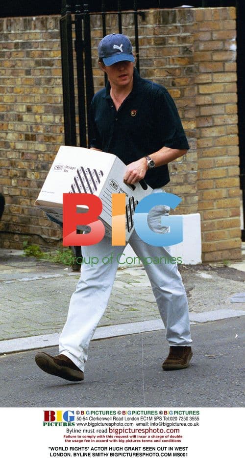 Hugh Grant out in West London