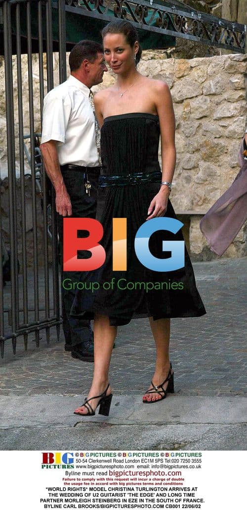 Christina Turlington Arrives at The Edge's Wedding