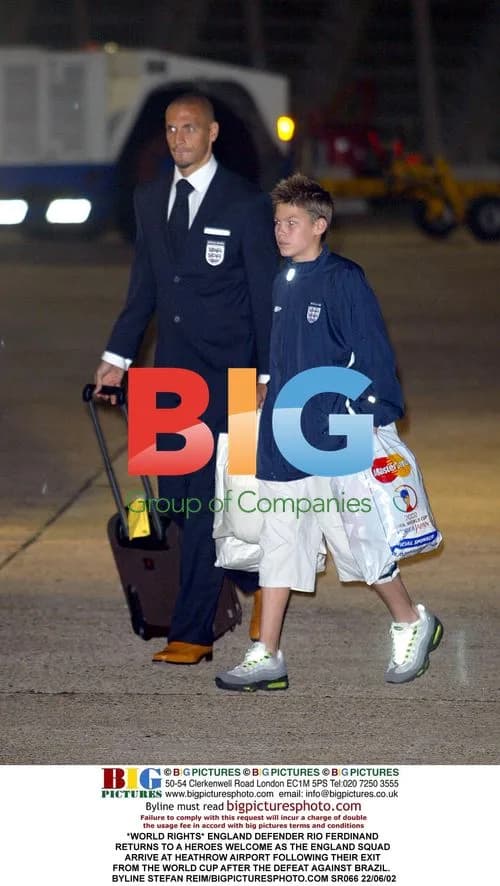 Rio Ferdinand returns to England after World Cup