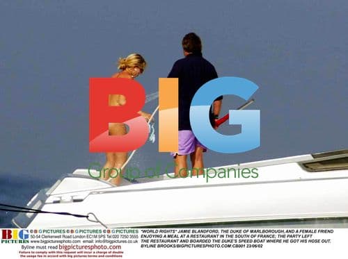 Duke of Marlborough and Female Friend at Restaurant