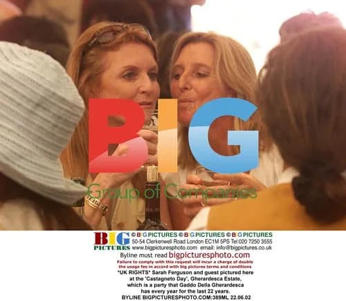 Sarah Ferguson and guest attend Castagneto Day event