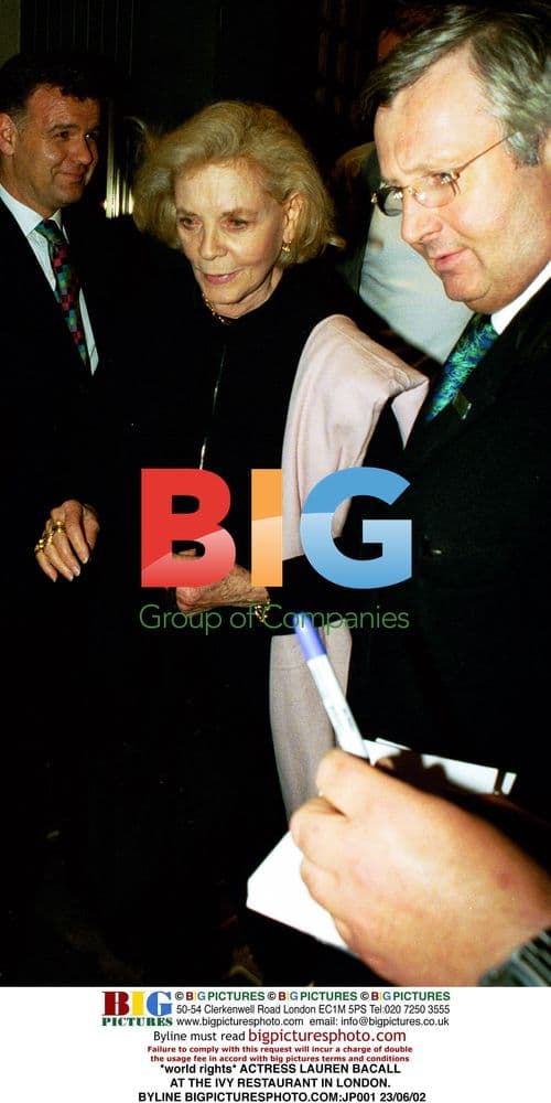 Lauren Bacall at The Ivy in London